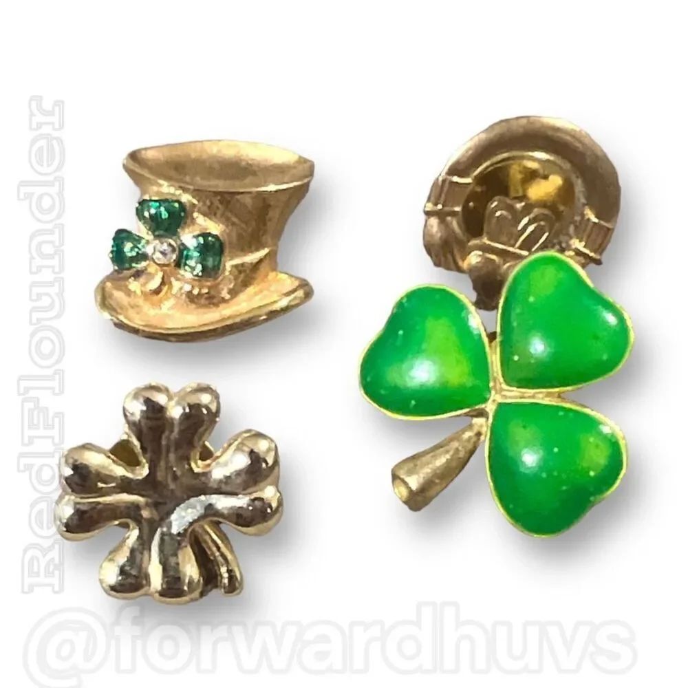 4 Vintage Saint Paddy’s Irish Brooches